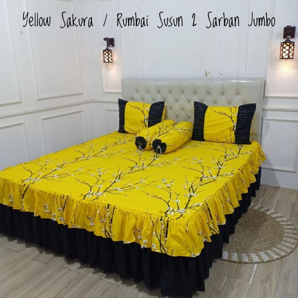 sprei rumbai susun 2 sarban jumbo ukr 180x200x20