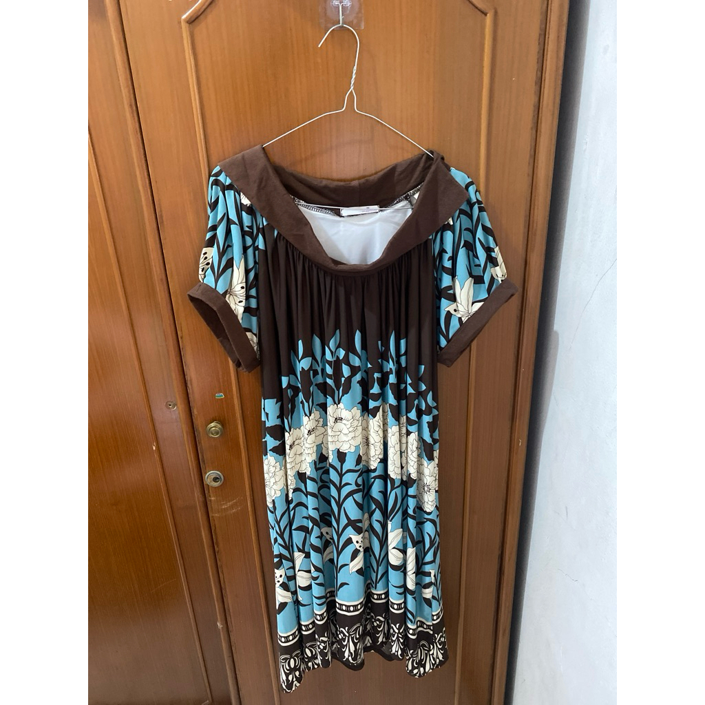 Dress Bunga Coklat