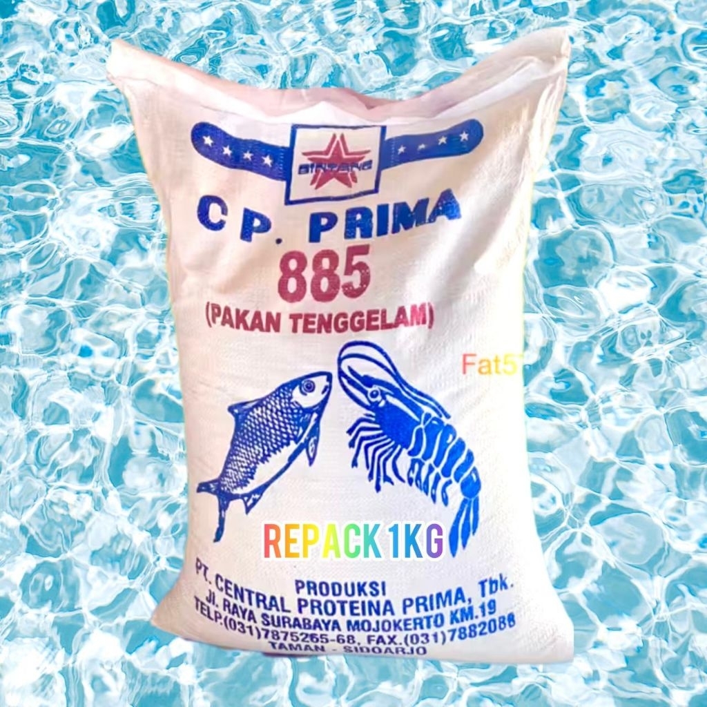 885 pakan udang tenggelam 1 kg