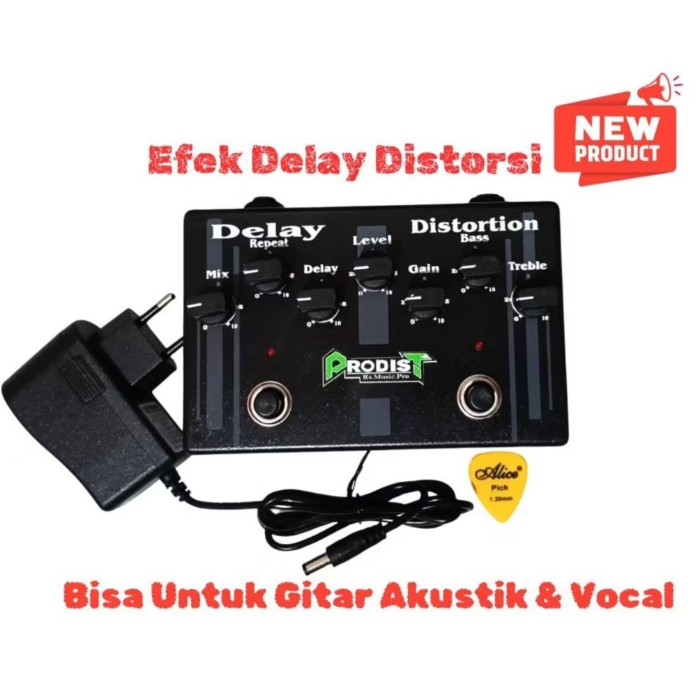 Efek Gitar Distorsi Delay-Efek Distorsi Delay Terbaru Bisa Untuk Gitar Akustik &Vocal  Suara Mantap