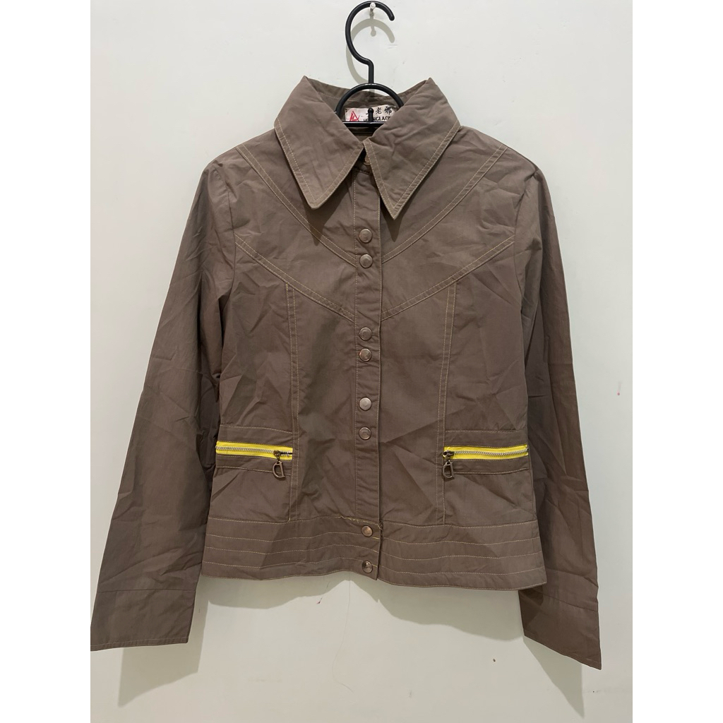 Vintage Jacket Snap Button Army | PRELOVED