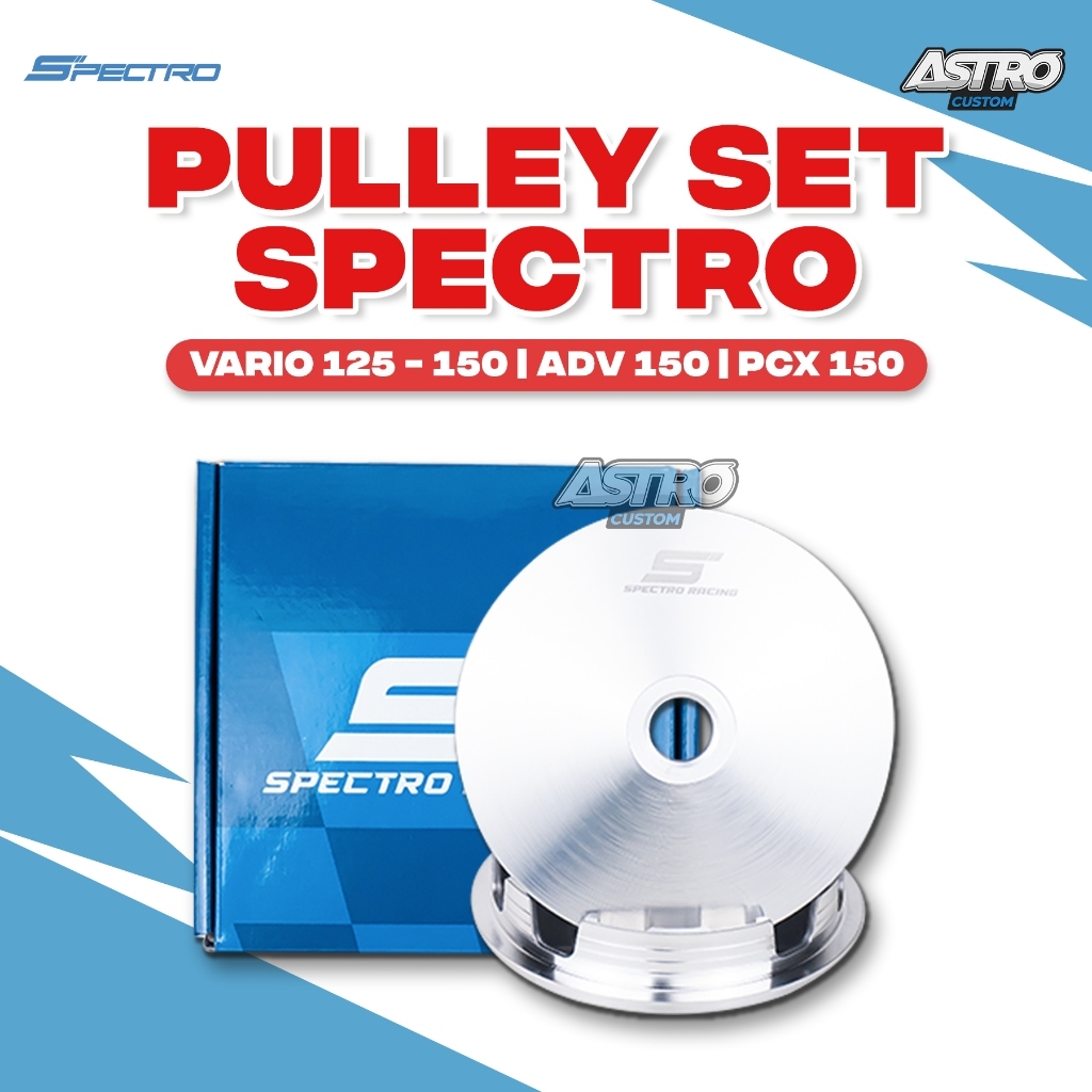 Spectro Pulley Vario 125 150 NEW OLD PCX ADV 160 Stylo Rumah Roller Kipas CVT Upgrade Kirian Racing