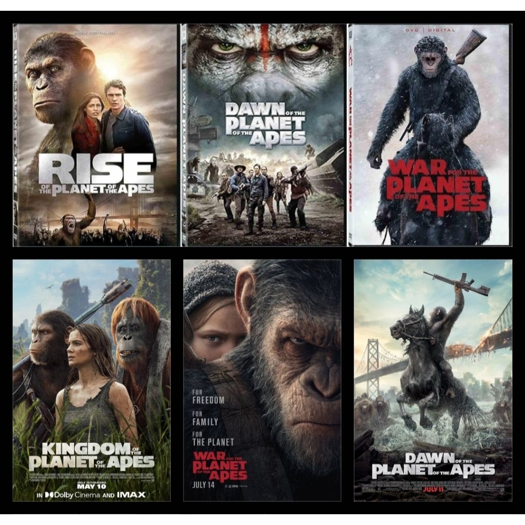 Movie Rise of the Planet of the Apes (2011), Dawn of the Planet of the Apes (2014), War for the Plan
