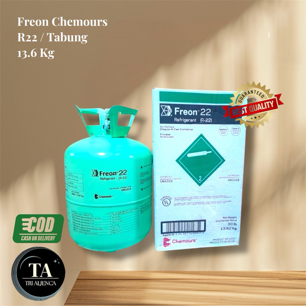 Freon Chemours R22 Tabung // Freon Tabung R22 // Chemours R22 - 13.6 Kg