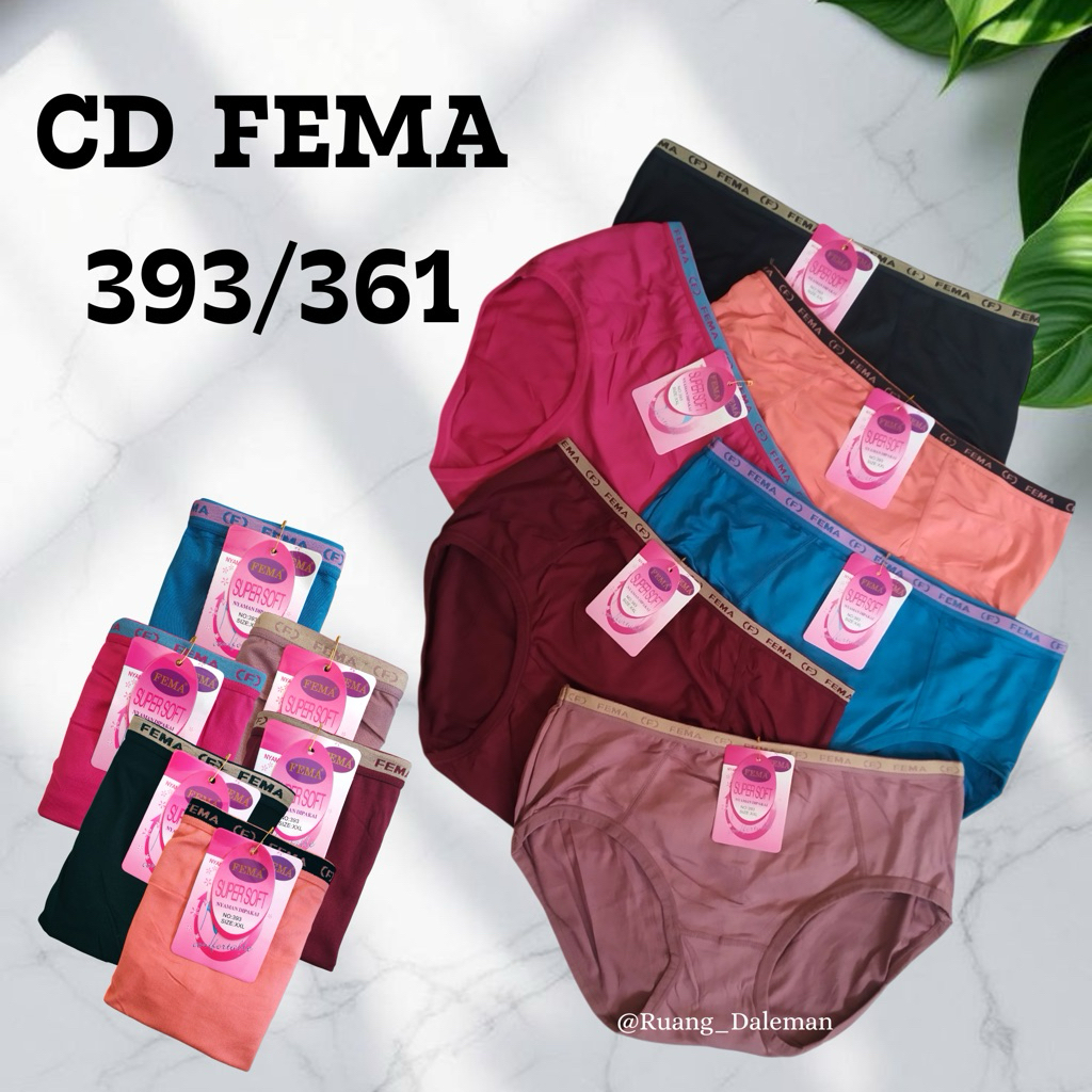 RD Celana Dalam FEMA 393/361, Cd Wanita Dewasa, Cd Fema