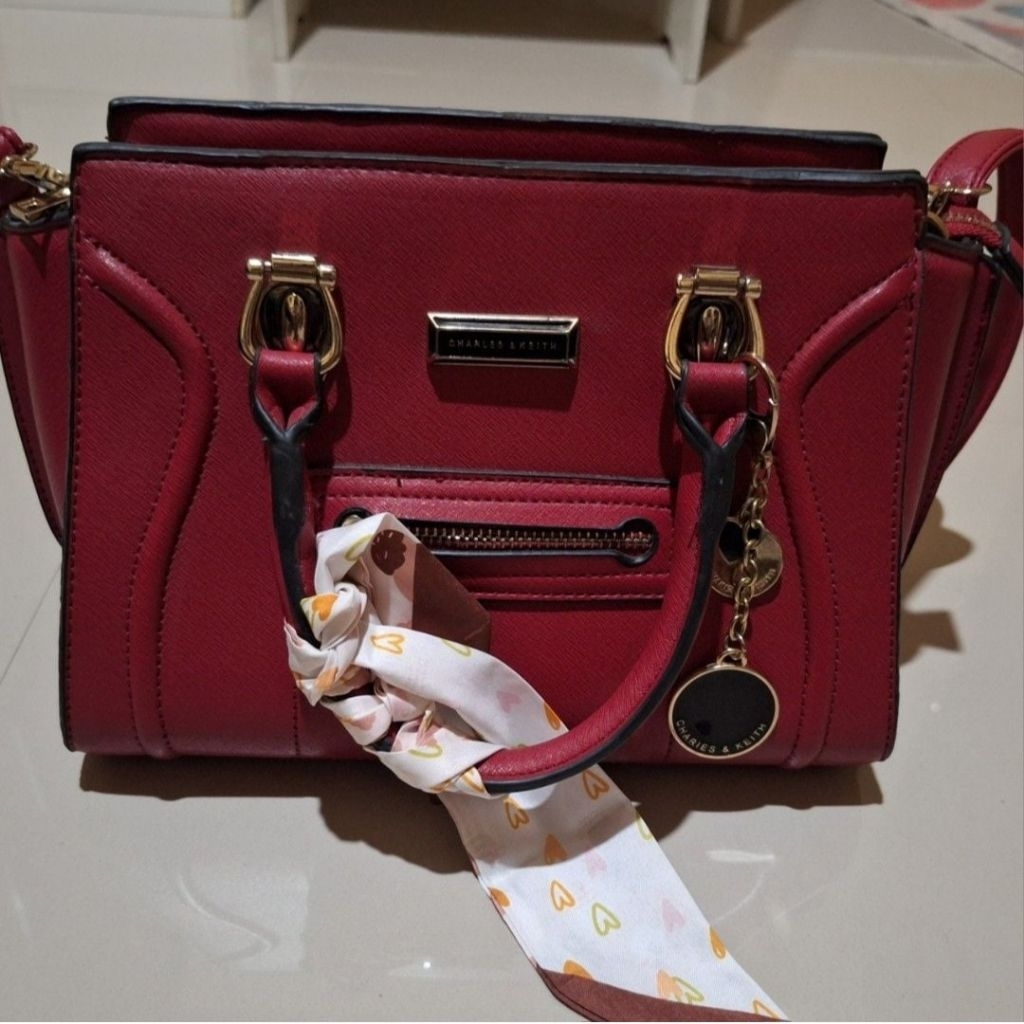 [117] BUY 1 GET 5 BUNDLING 5pcs Tas Bag Preloved Nina ricci, Charles & Keith C&K Structured Bag Mera