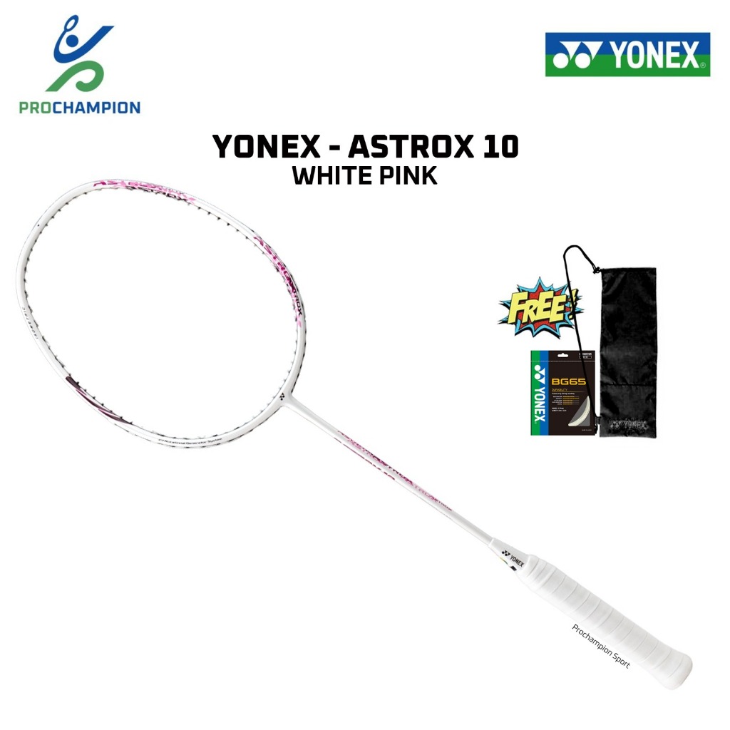Raket Badminton YONEX Astrox 10 White Pink