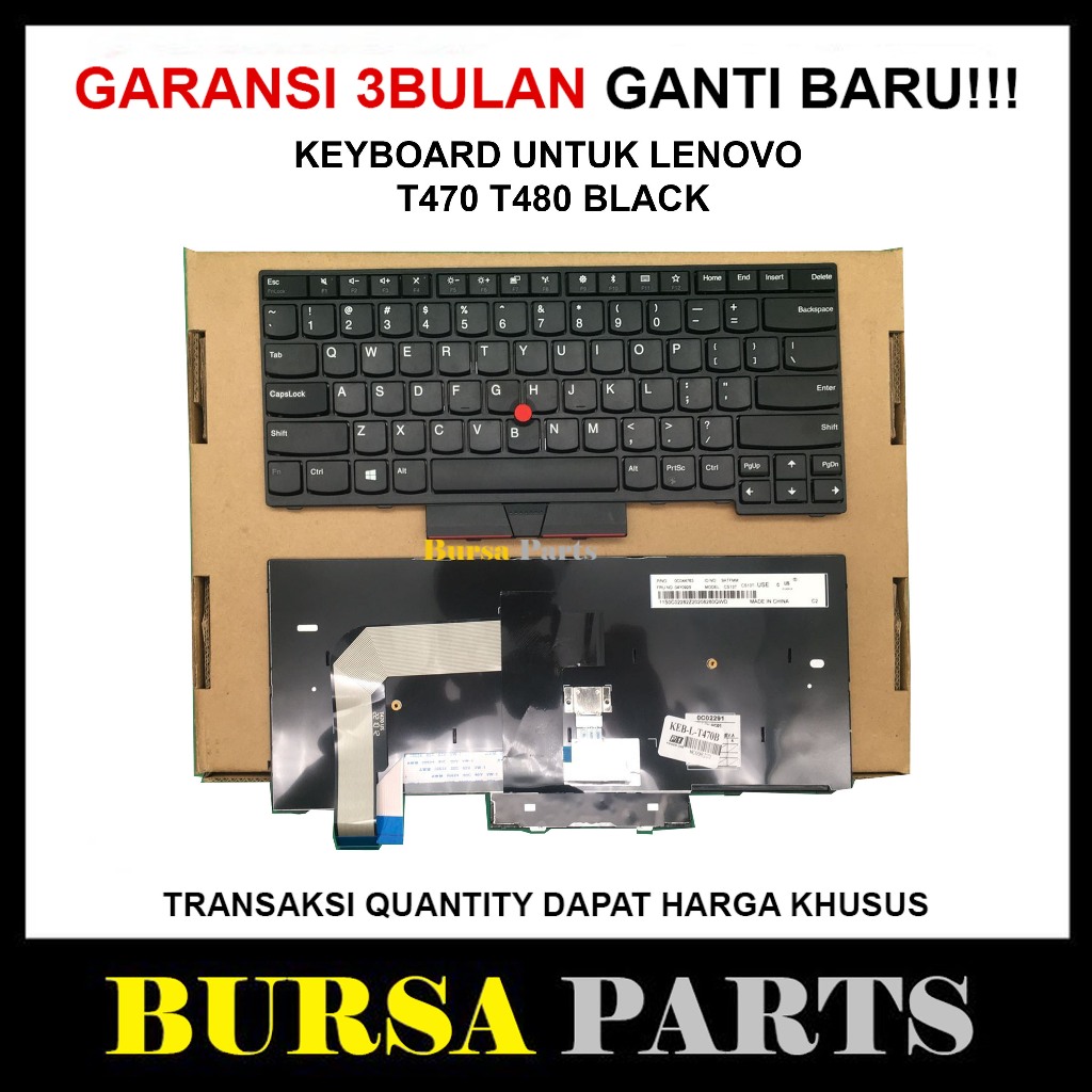 Keyboard Lenovo T470 T480 Pointer