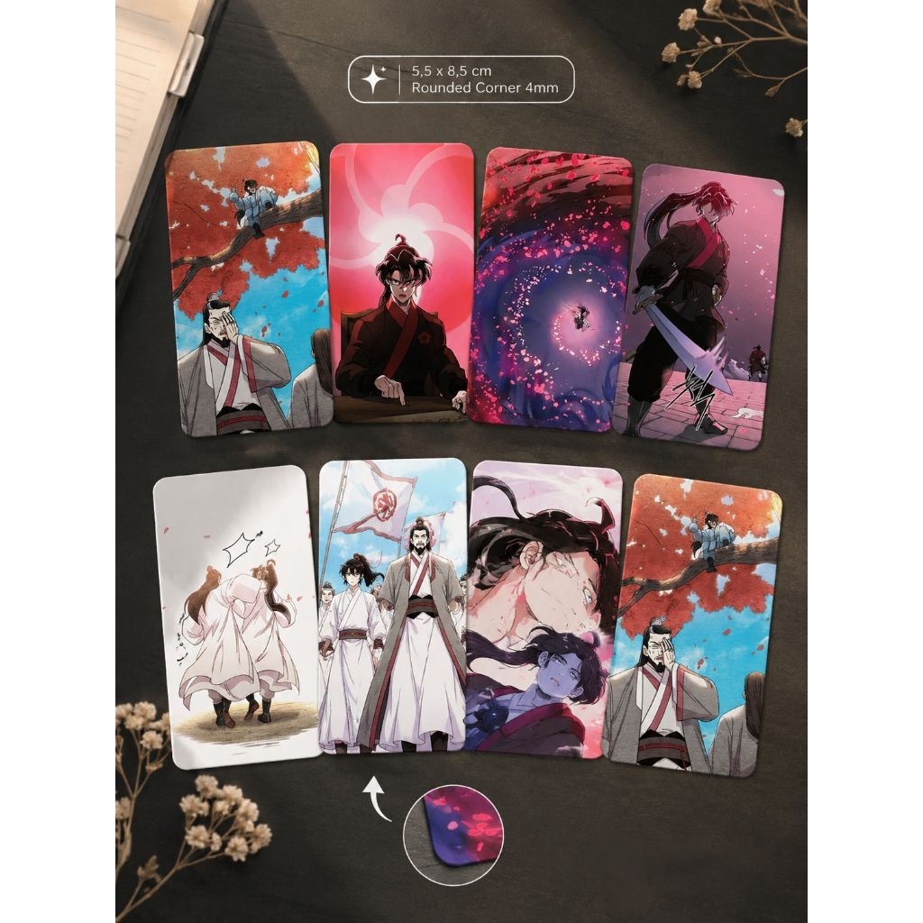 Kartu Koleksi Manhwa Return of The Flowery Mountain Sect / Mount Hua – Glossy Rounded Card 5,5x8,5 c