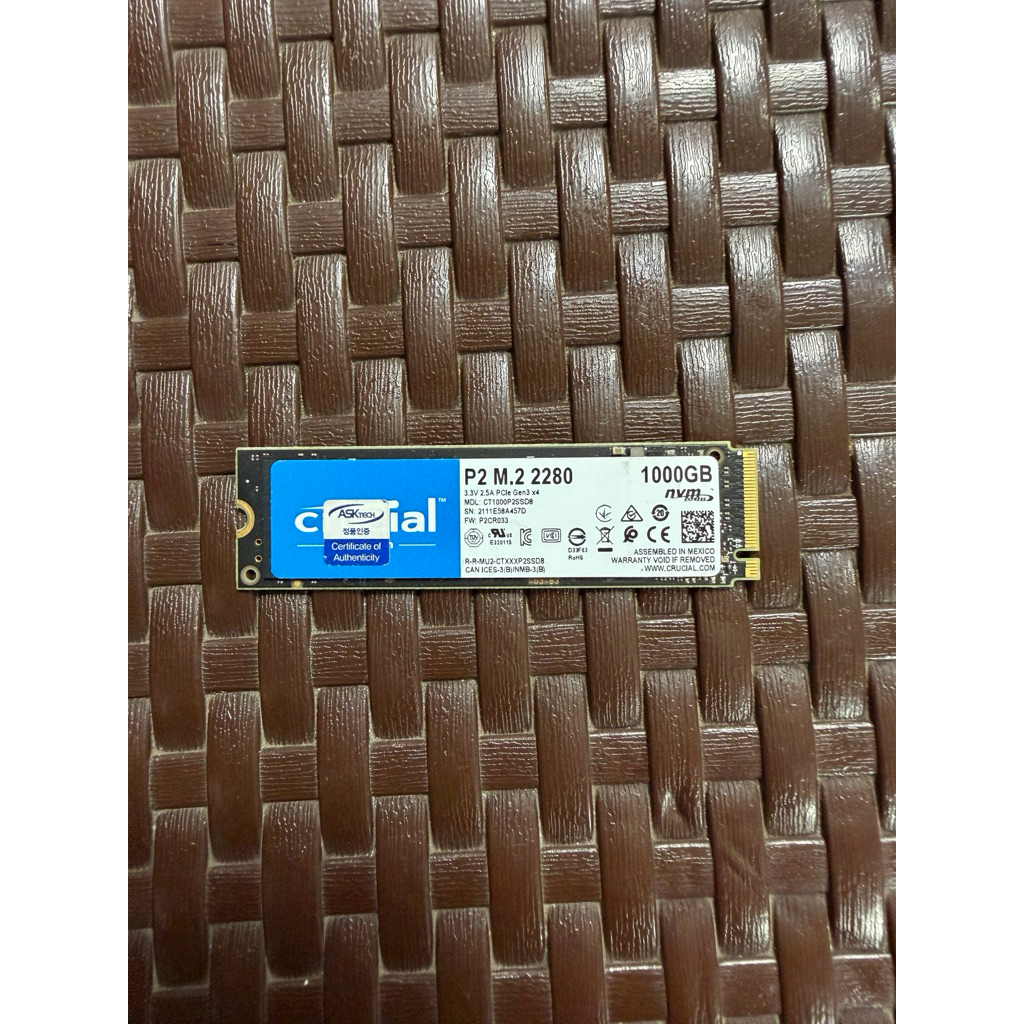 SSD 1 TB CRUCIAL