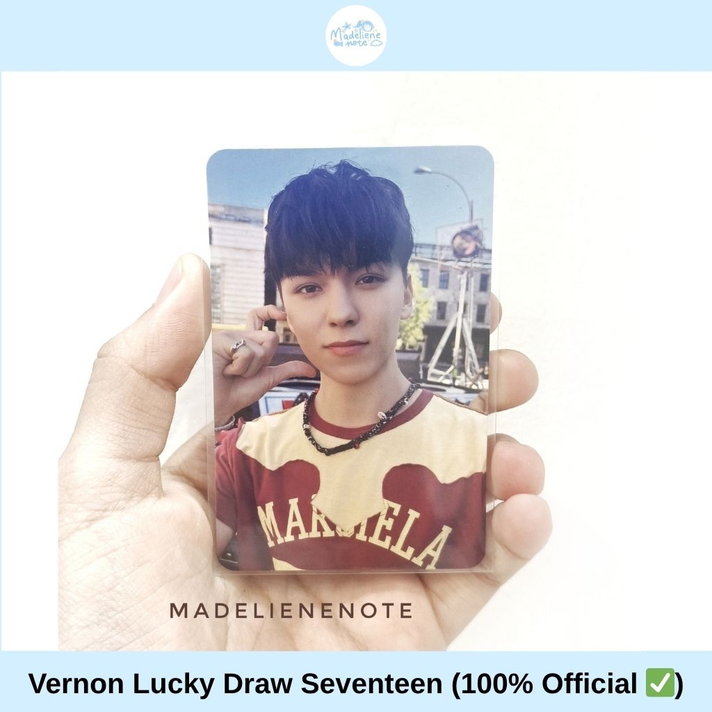 (OFFICIAL) Lucky Draw Vernon Kpopmerch Seventeen Heaven Photocard pc seventeen official Vernon