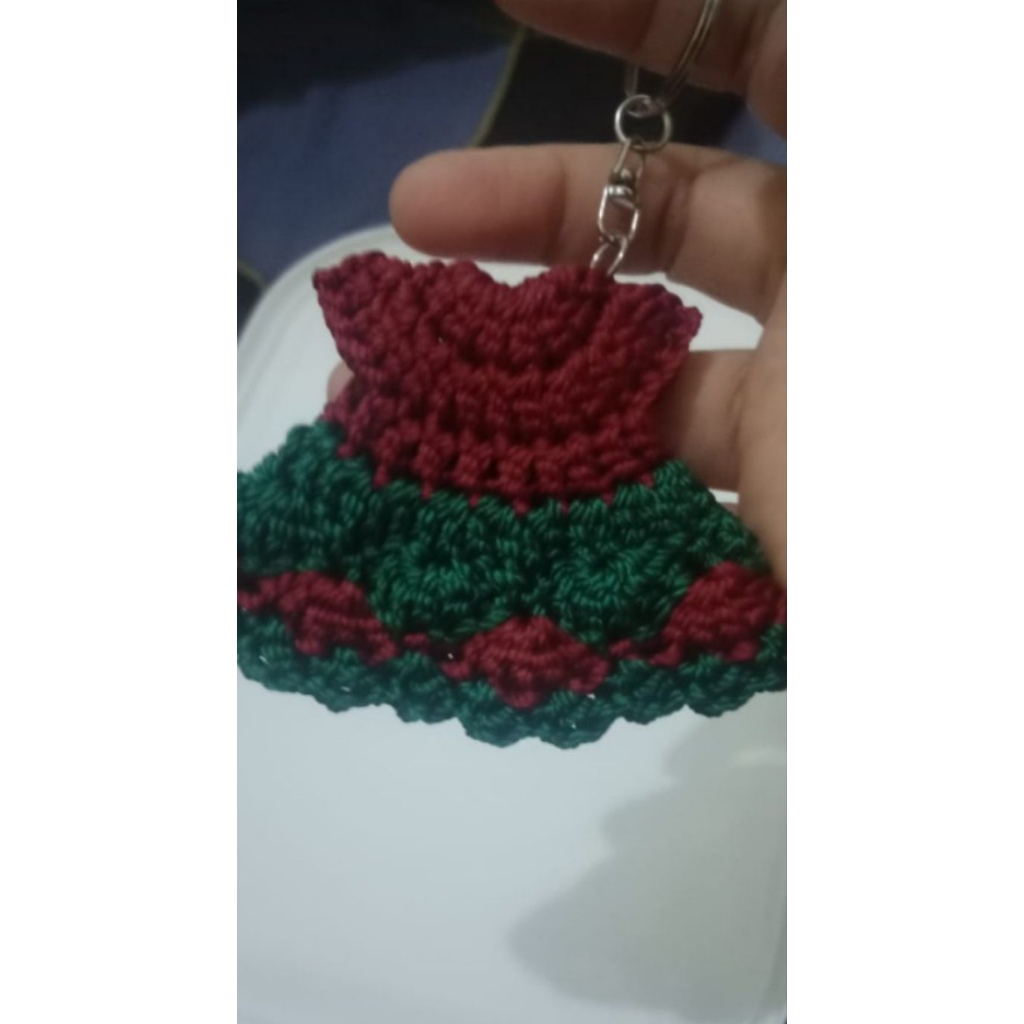 ganci rajut, souvenir rajut mini dress
