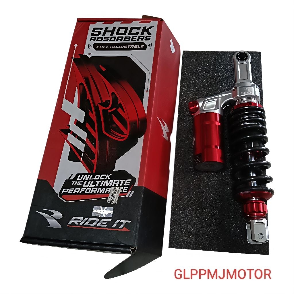 Shockbreaker Tabung Atas RIDE IT RACING Black Red Motor Matic GP 310/330m Beat Vario Mio 125 Full Ad