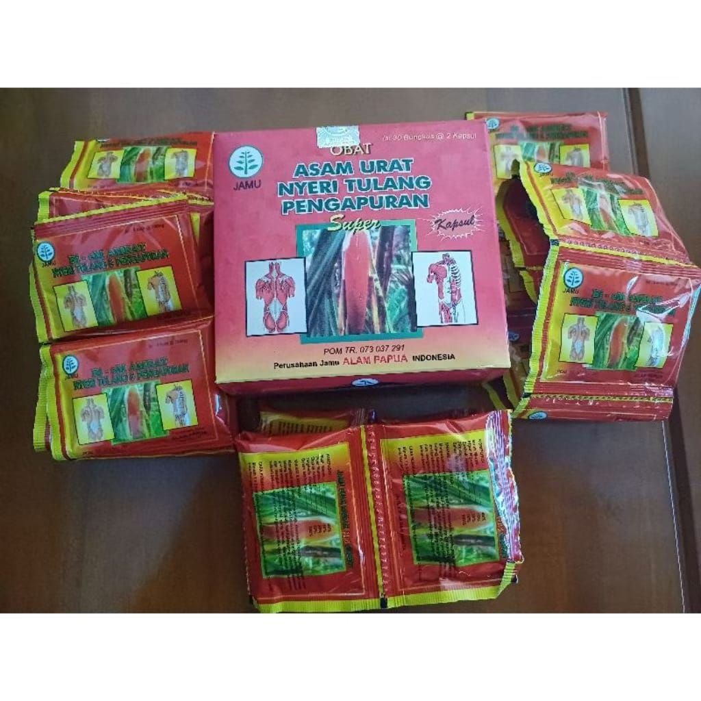 30 Kapsul Jamu Buah Merah Plus Ginseng untuk Pegal Linu