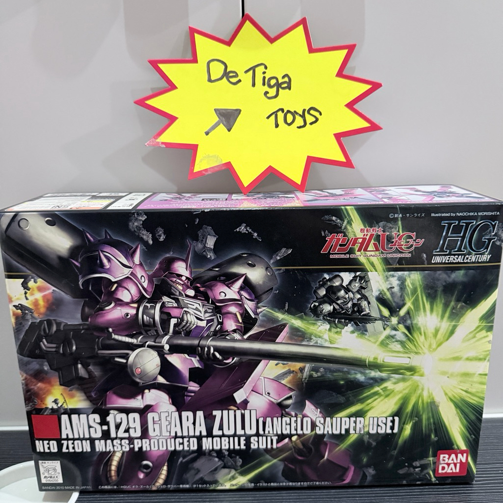 Model Kit Bandai HGUC AMS-129 Geara Zulu (Angelo Sauper Use) MISB Baru Original