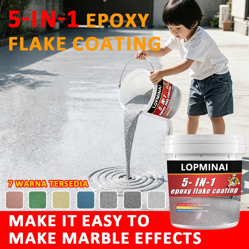 Cat epoxy lantai pasir Cat epoksi lantai rumah Cat lantai epoxy lantai semen Cat kamar mandi waterpr