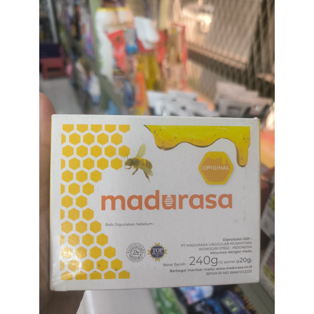 1 Box Madurasa Original Madu Murni is12 Sachet x 20 Gram
