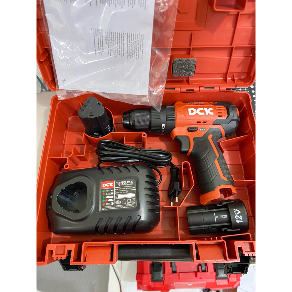 Mesin Bor Baterai DCK 2310 KDJZ23-10i Brushless Hammer Drill Cordless 12V KDJZ 23-10I KDJZ23-10I EK 