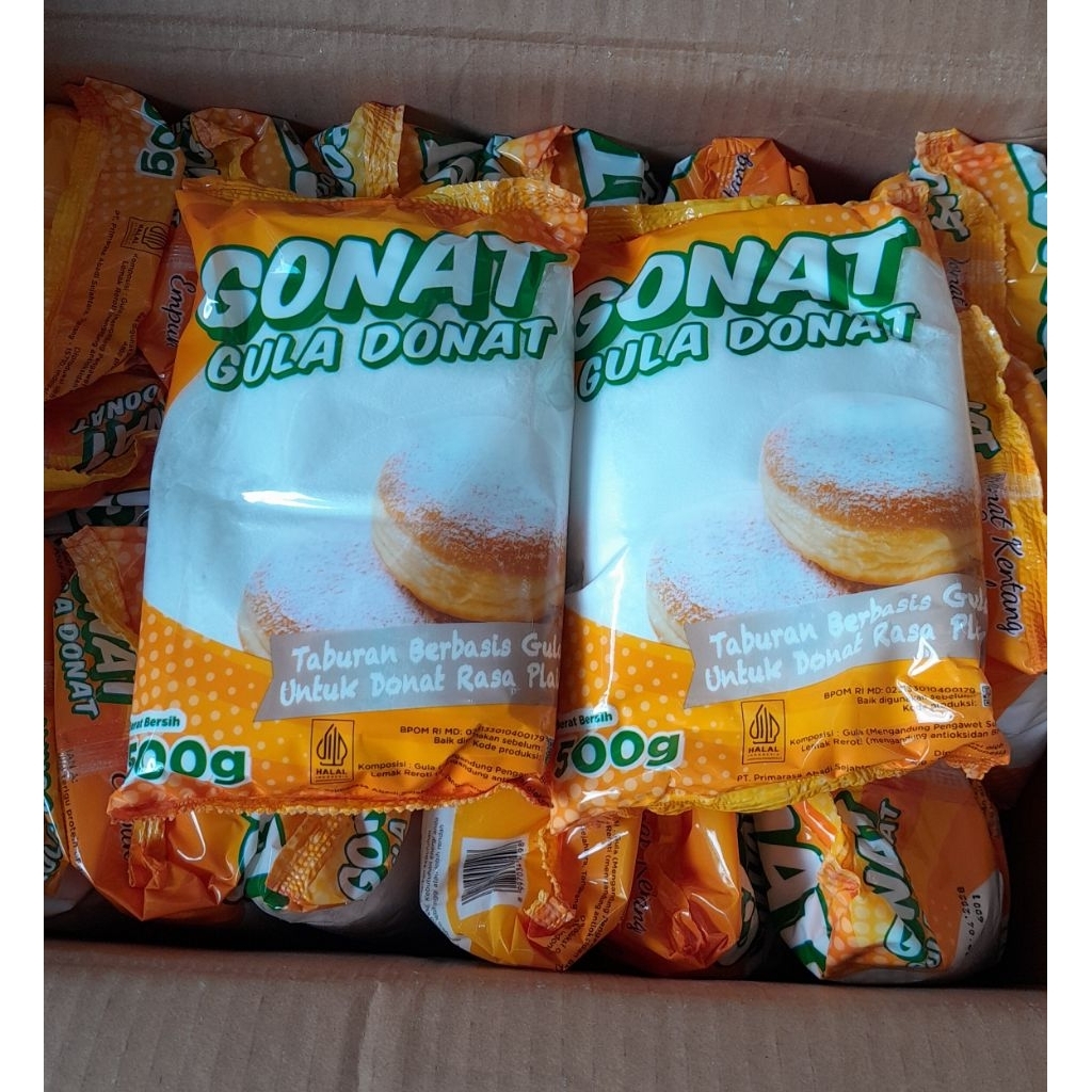 1 DUS GULA DONAT "GONAT" 500GR × 20PCS