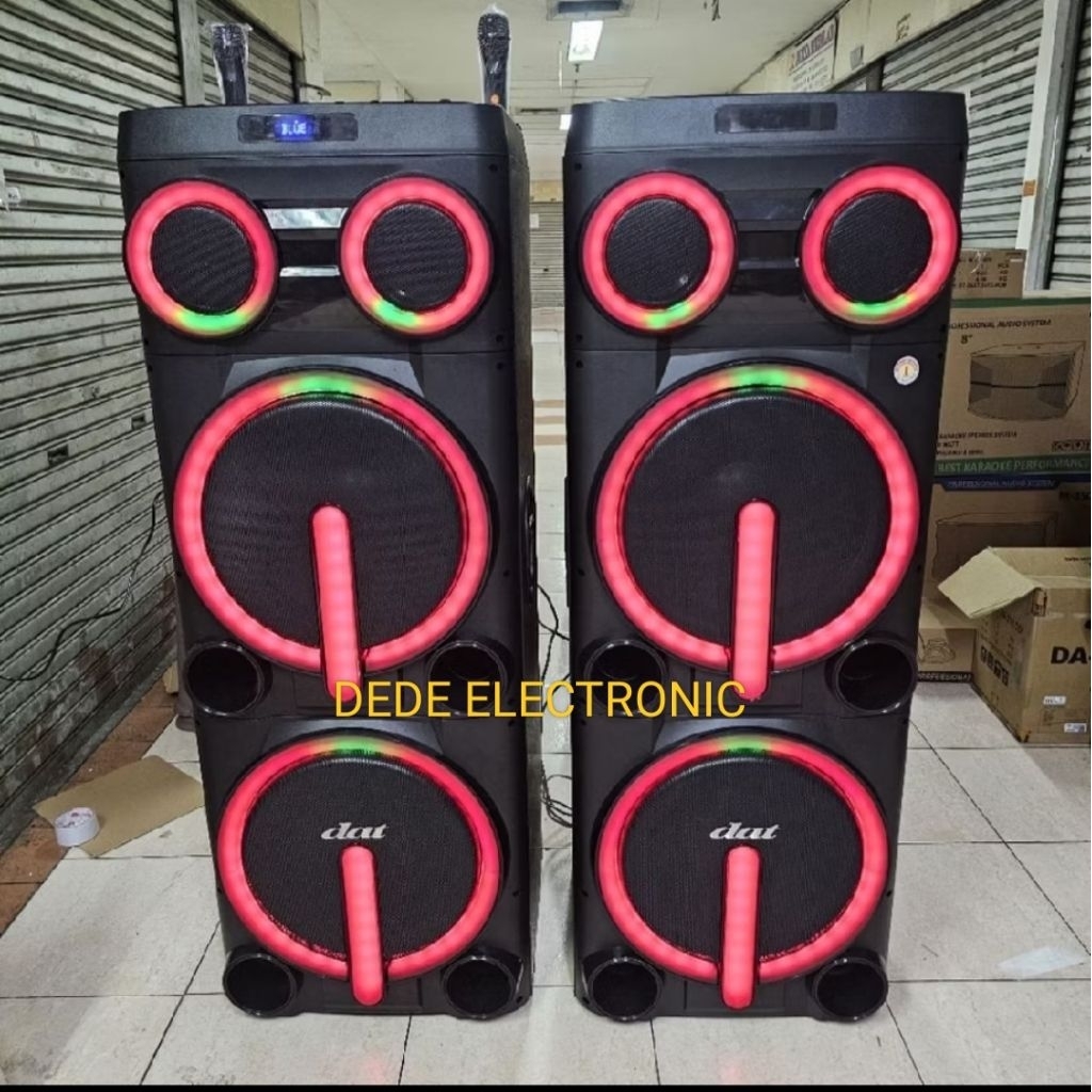 Speaker Aktif Passive DAT DV 152 Double Subwoofer