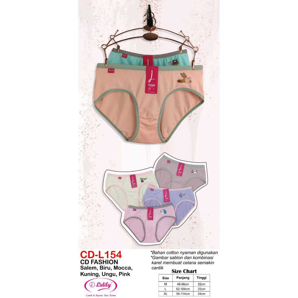 CELANA DALAM WANITA ANAK REMAJA | CD LYDYLY L154 | LUCU 