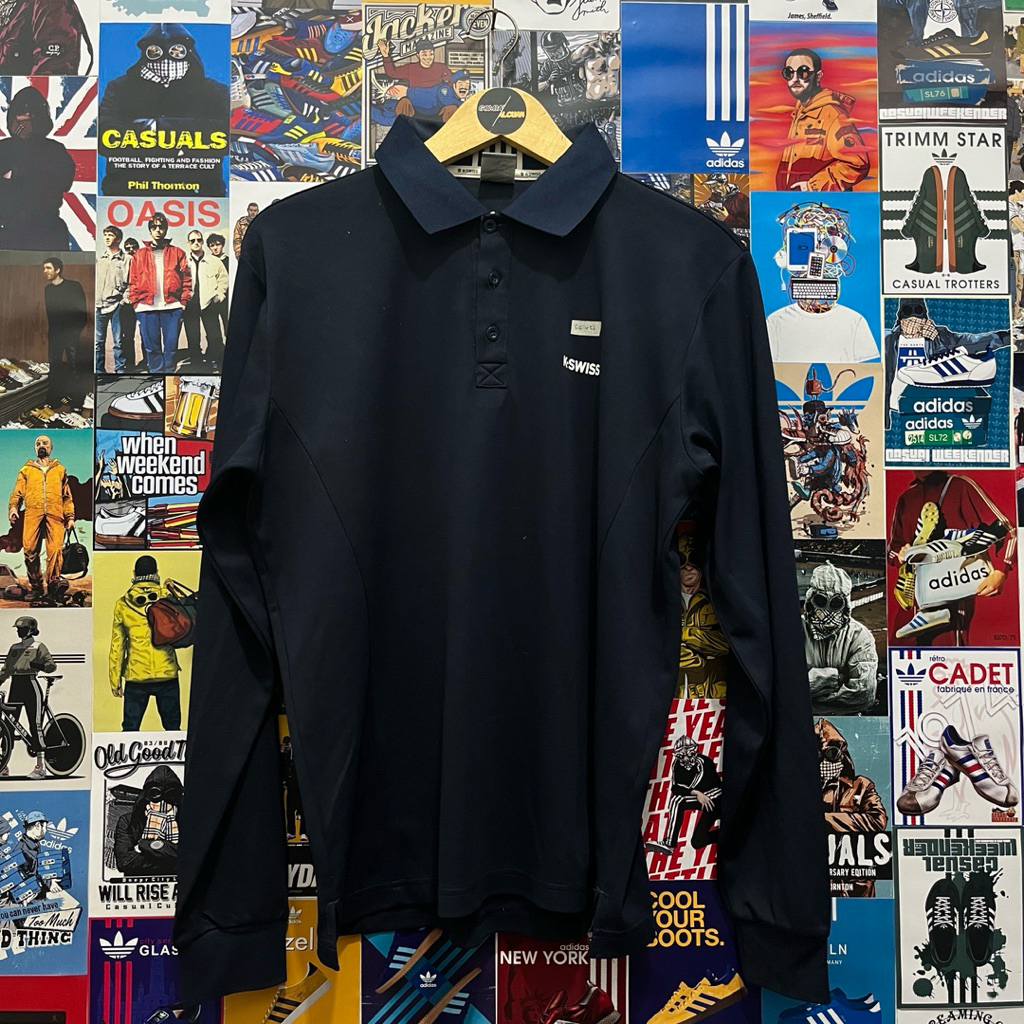 Long Sleeve / Polo Shirt / Rugby Shirt / Vintage / Second / K SWISS