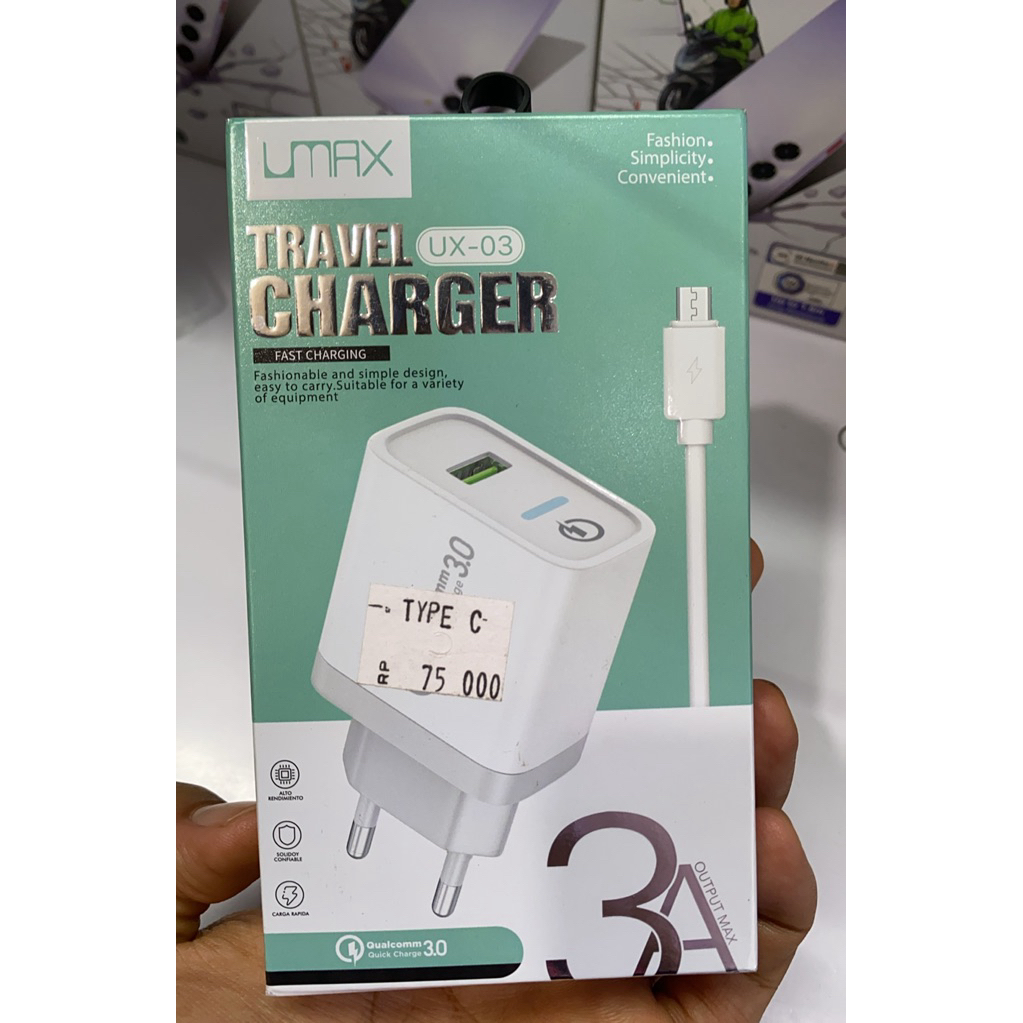 Charger UMAX A31 Charger UMAX Fast Charger A-31  3A Qualcomm 3.0
