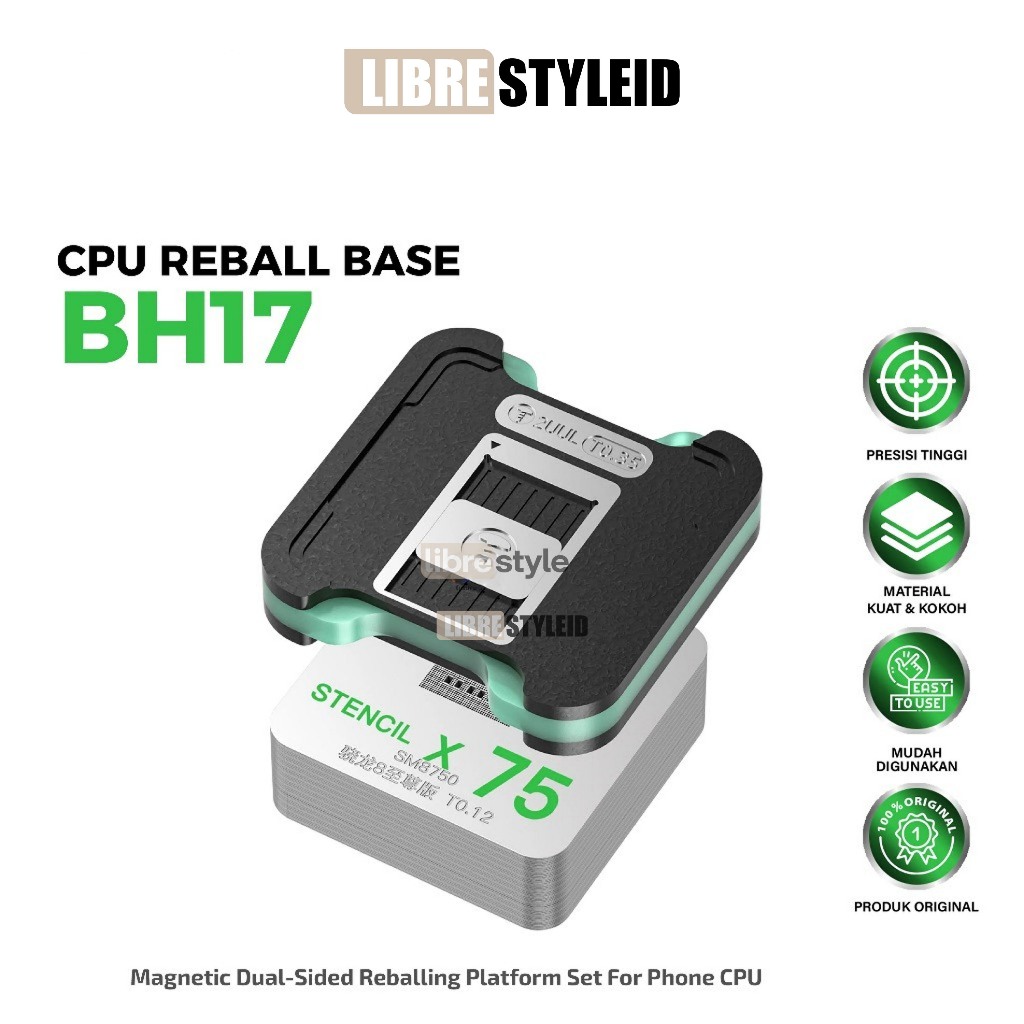 2UUL BH17 CPU REBALL BASE ORIGINAL - 2UUL BH17 PLATFORM REBALL CPU MAGNET DUAL SIDE BGA JIG - 2UUL B