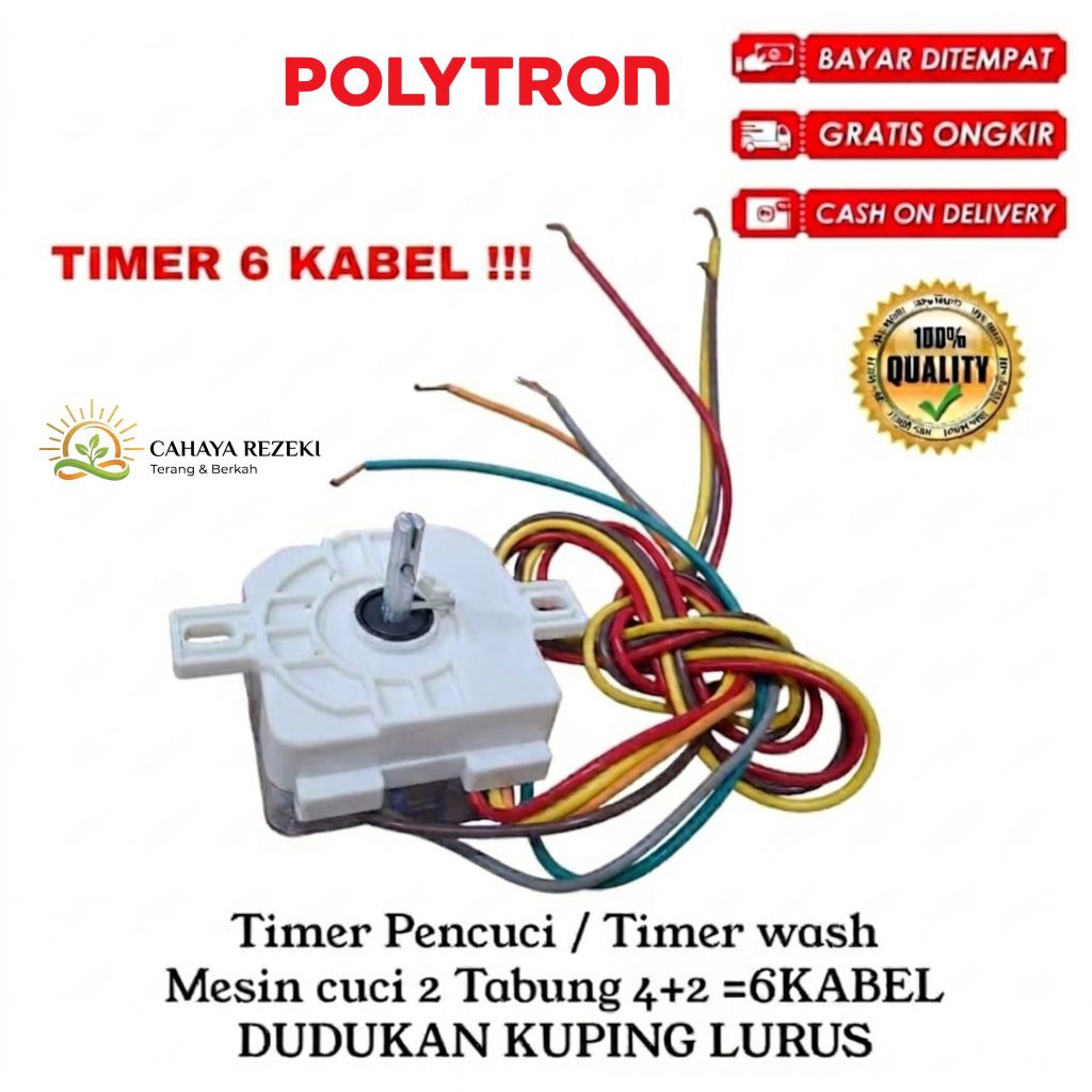 TIMER WASH TIMER PENCUCI 6 KABEL MESIN CUCI POLYTRON2 TABUNG BERKWALITAS