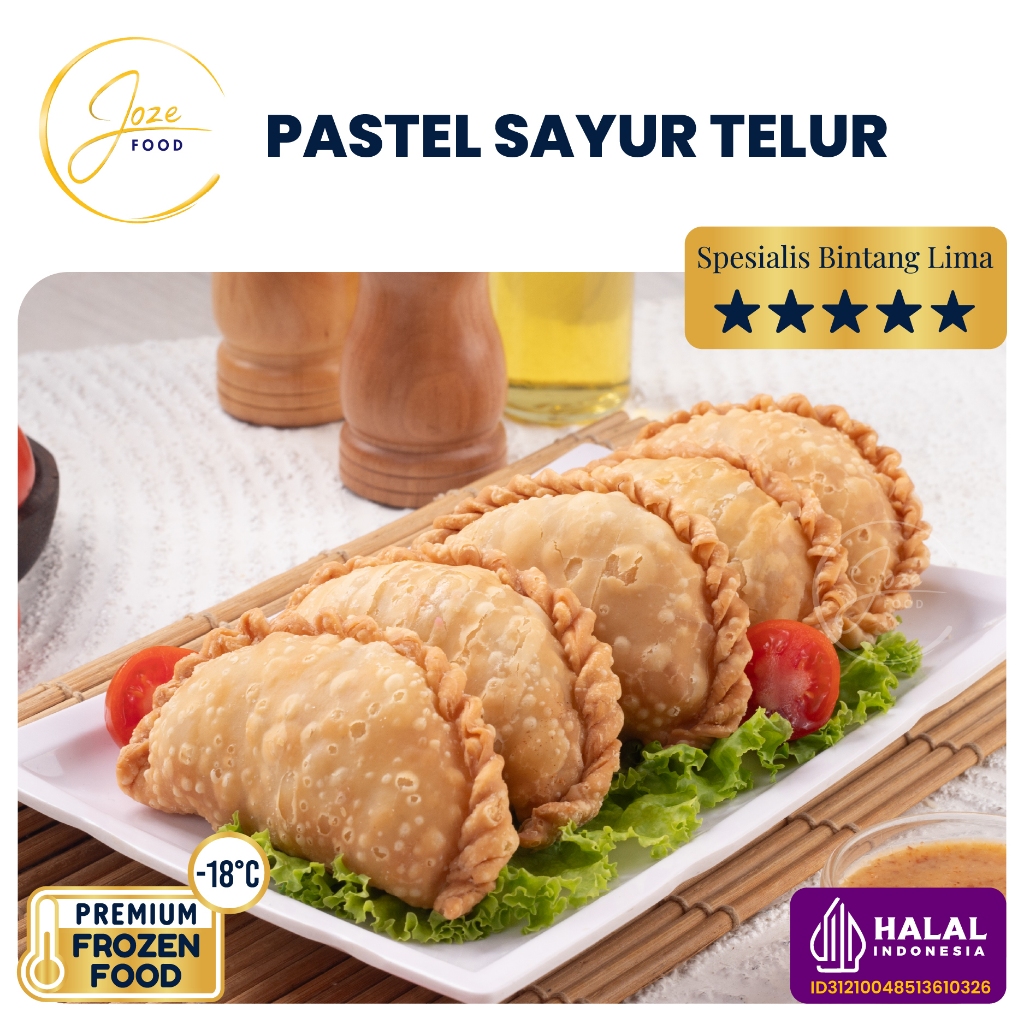 BEST SELLER JOZE FOOD Pastel Sayur Telur Premium | Gratis Sambel Kacang | Enak | Gurih | Renyah | Fr