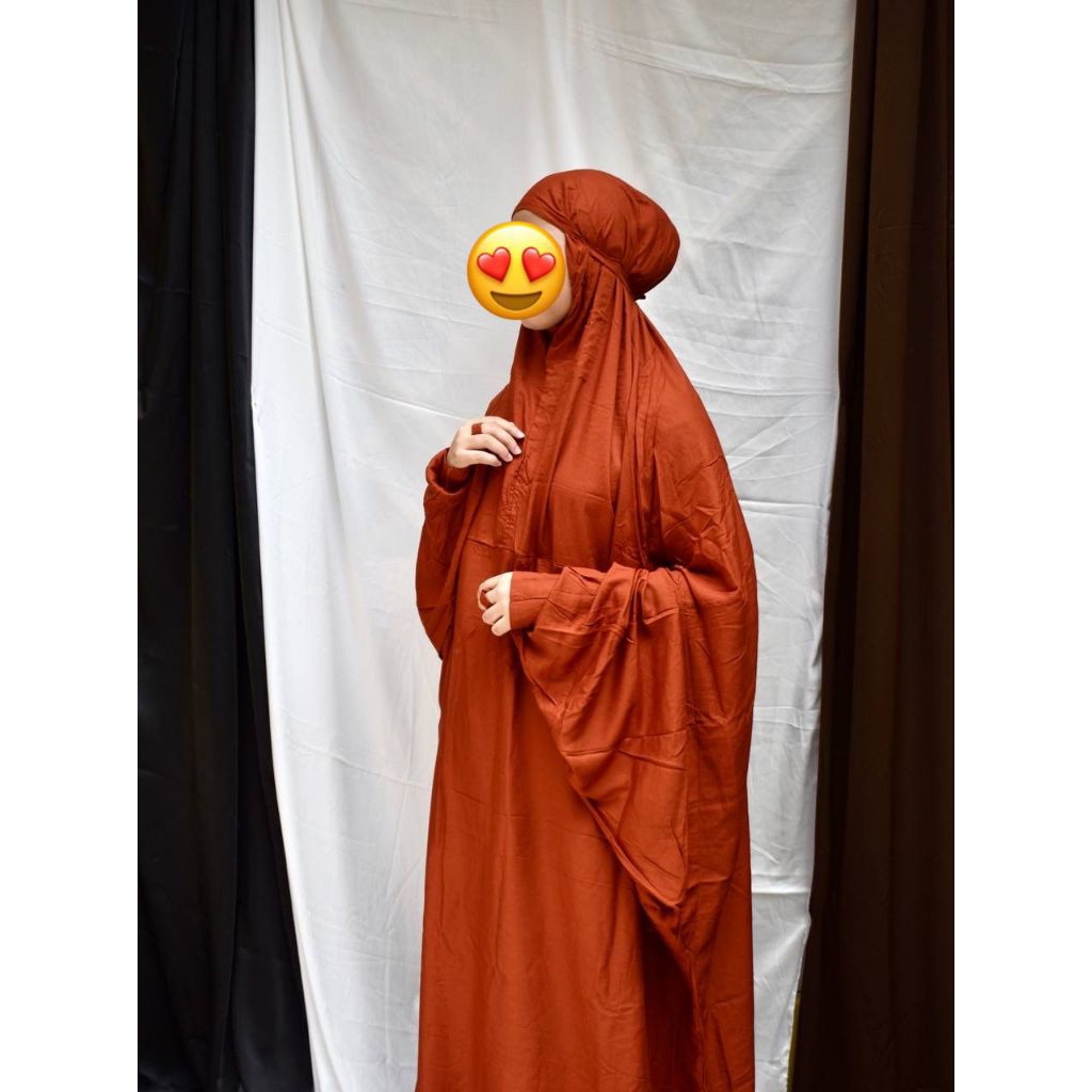 Mukena polos hadramaut jumbo