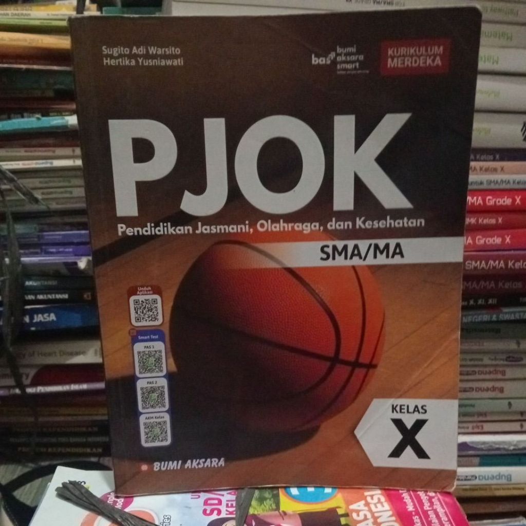 buku PJOK pendidikan jasmata olahraga dan kesehatan SMA kelas 10 bumi aksara kurikulum merdeka