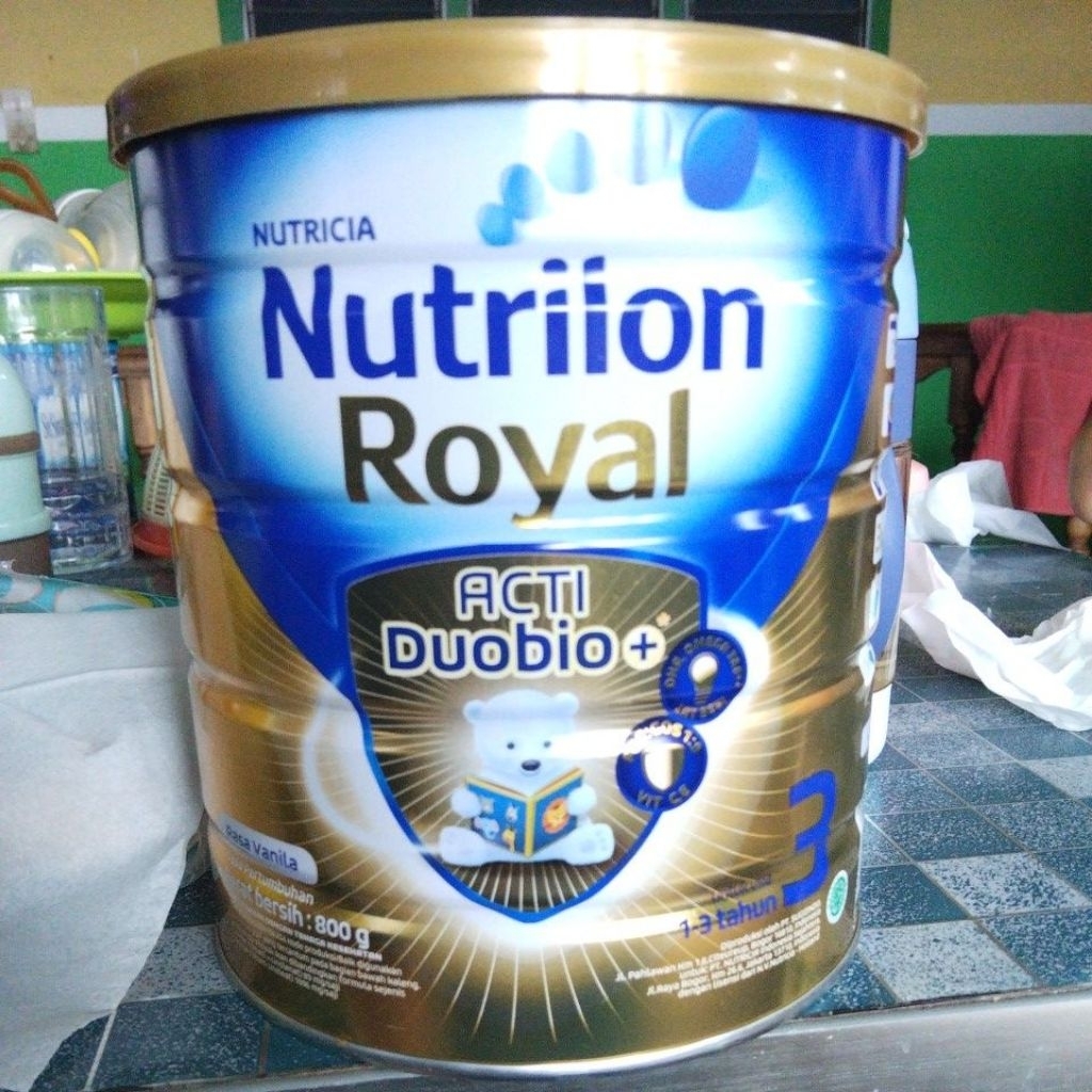 kaleng susu kosong nutri royal