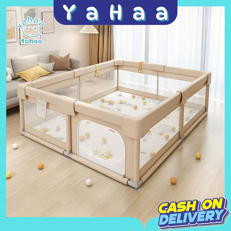 YAHAA Pagar Bayi Bermain Playpen Pagar Pengaman Bayi Tempat Bermain Anak Pagar Mainan Anak Pagar Bay