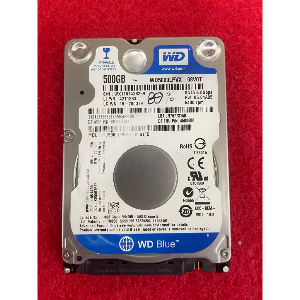 HARDISK LAPTOP 500 GB SENTINEL 80% KE ATAS SUPER MULUS