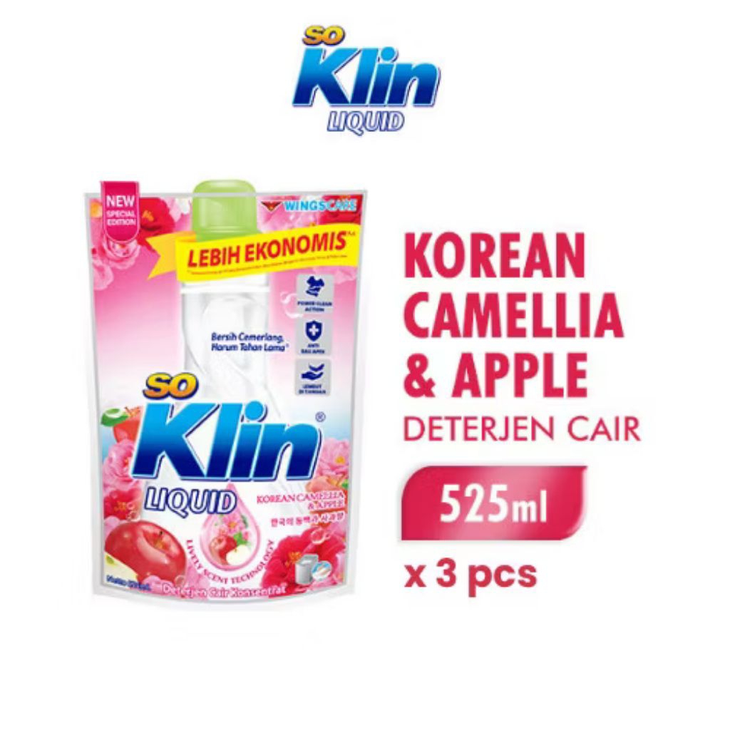 Soklin Liquid Korean Camellia & Apple 525ml