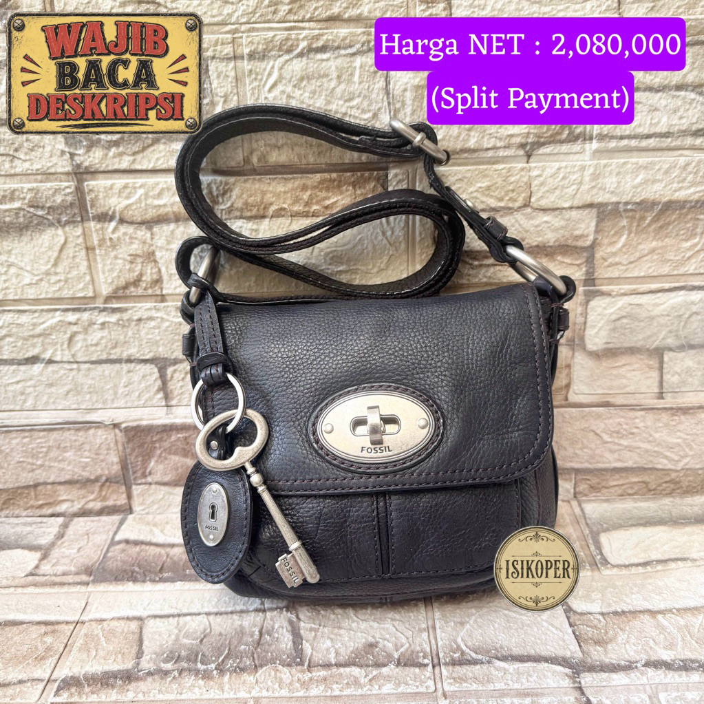 666# NET-Preloved Fossil Maddox Turnlock Black Twistlock
