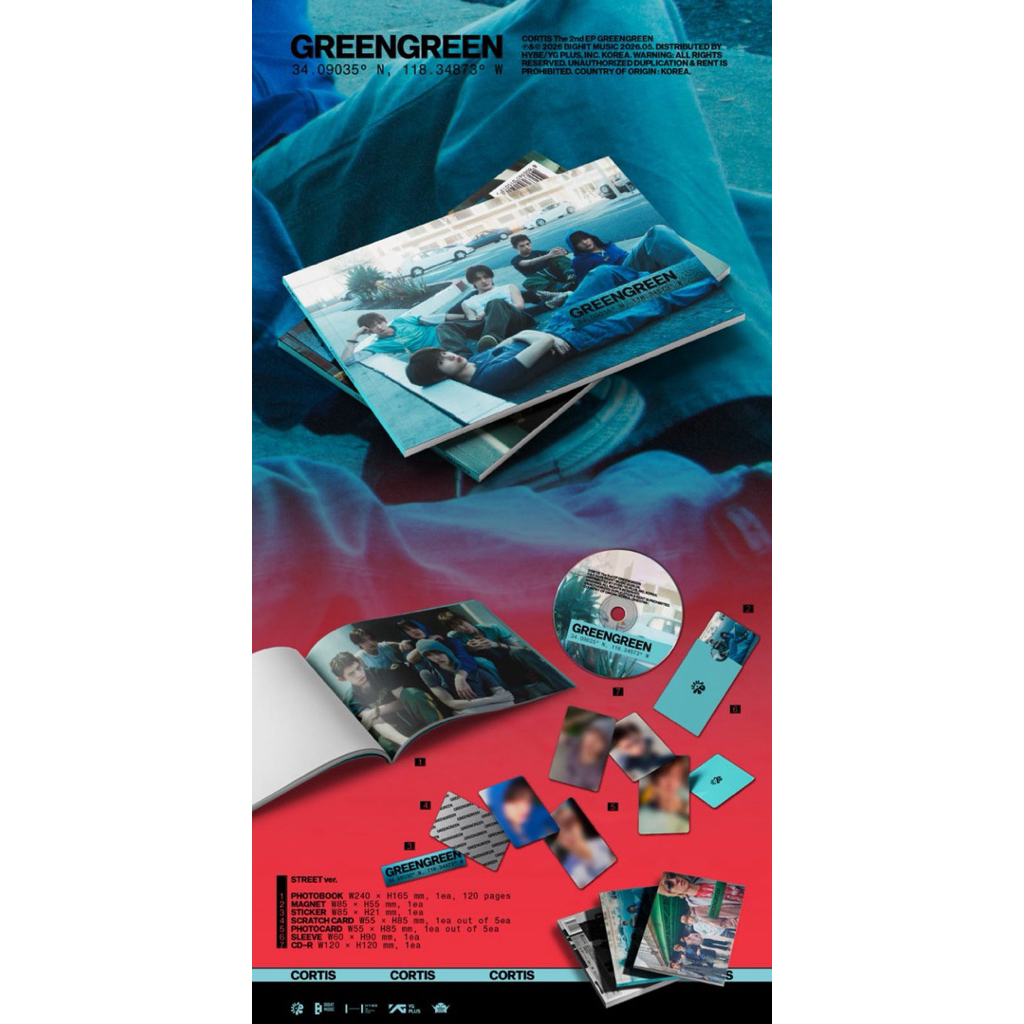 Album cortis photobook/pb cortis sealed (get 3photocard di dalam album)