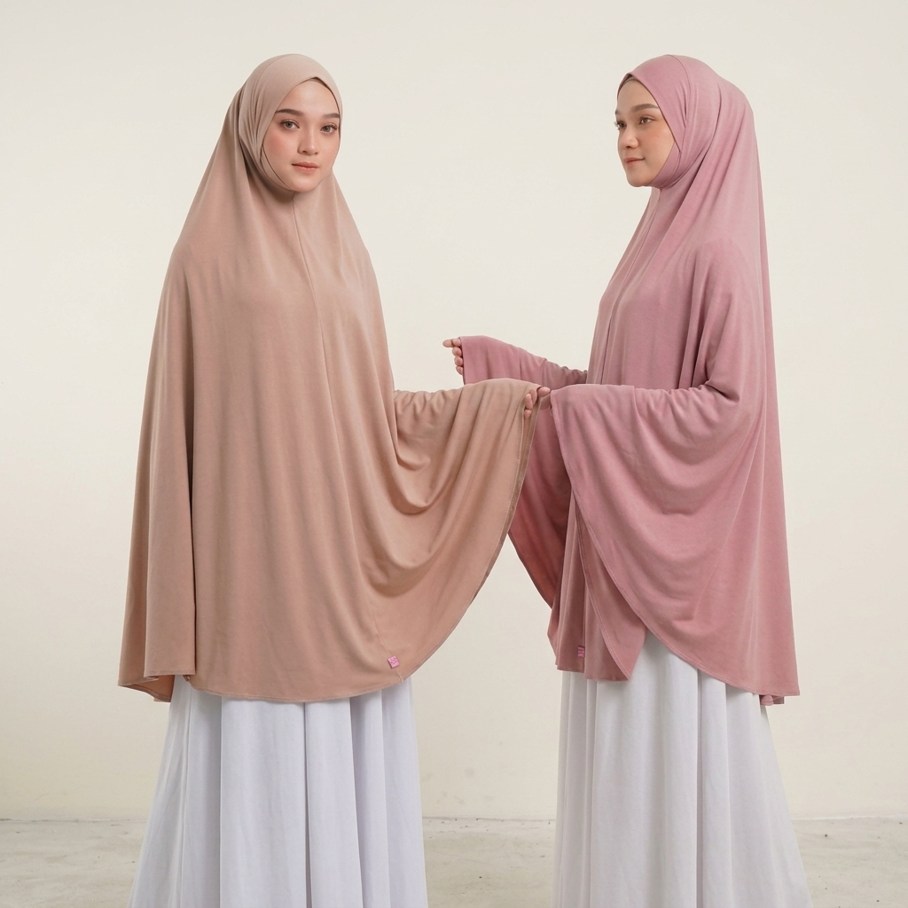 Jilbab Instan Khimar Bergo ZIA Syarii XXXL Jumbo Jersey / Kerudung Hijab Bergo Jumbo Premium