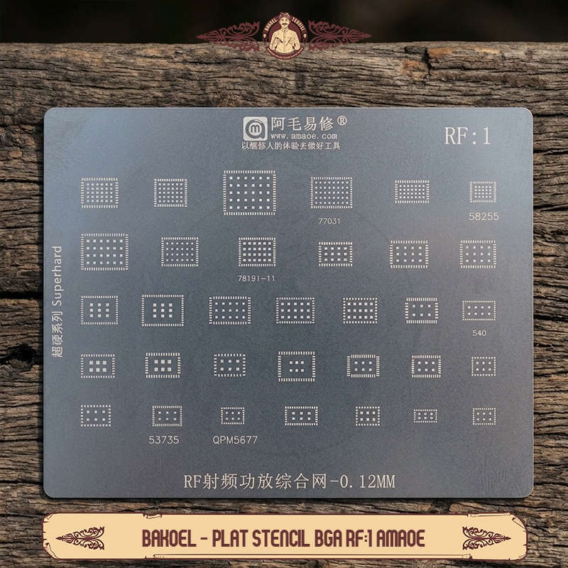 Plat Cetakan Amaoe RF:1 / Cetakan IC Amaoe RF 1 / Cetakan BGA Amaoe RF1 / Amaoe BGA Rebaling RF 1