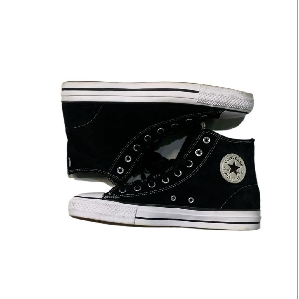 Converse CONS Ctas Pro Black White High Top Suede
