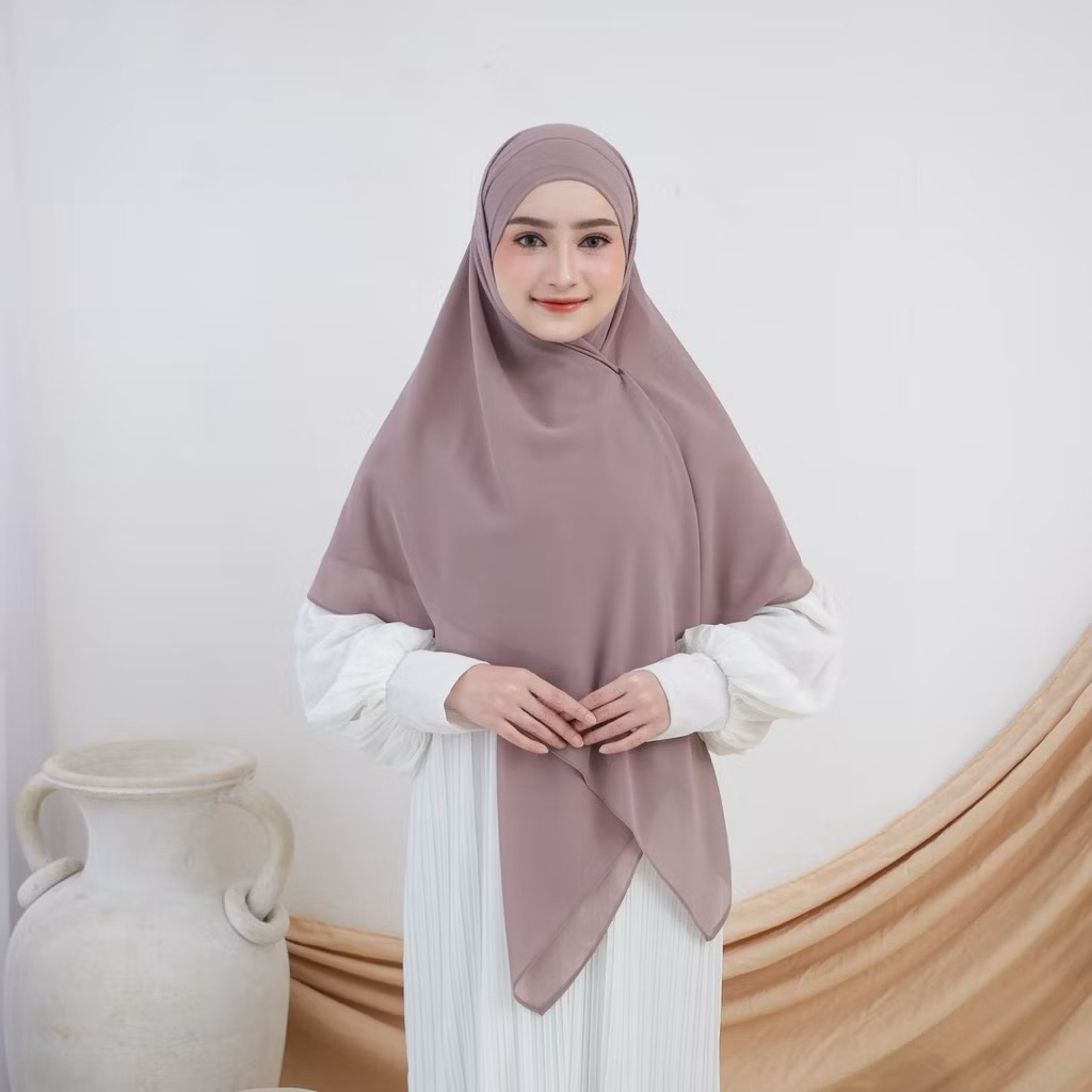 BIG SALE HIJAB KHIBAN FRENCH KHIMAR SQUARE KHIBAN BANDANA CERUTY BABYDOLL