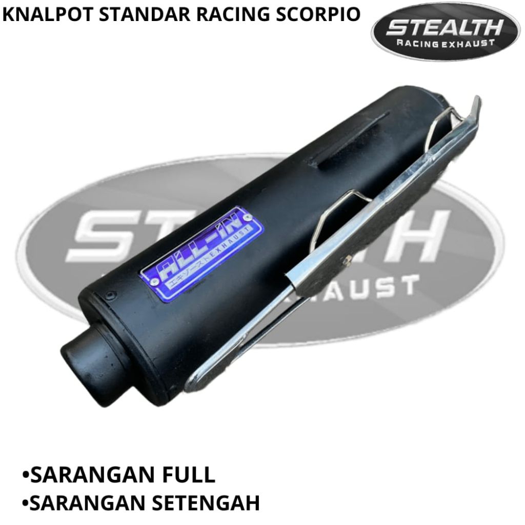 SILINCER KNALPOT SCORPIO STANDAR BEDHELAN/BOBOK ADEM PNP SCORPIO TIGER GL VIXION CB150R MEGAPRO DLL 