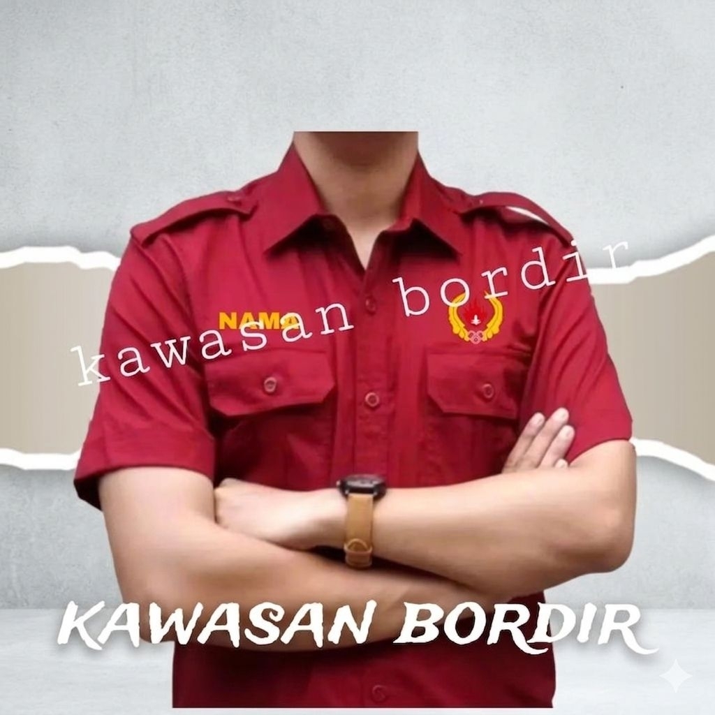 Terbaru seragam KONI kemeja KONI pdh KONI baju KONI bisa custom tulisan Full bordir..