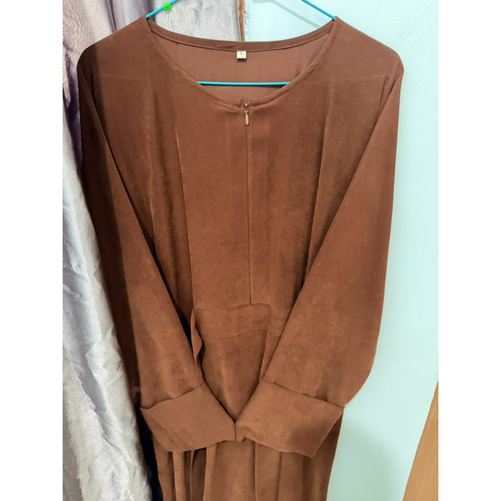 Preloved Taza Zira Long Tunic brown sugar
