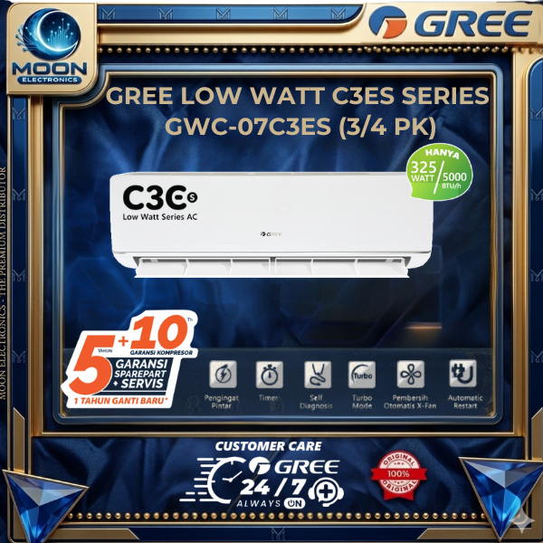 AC GREE GWC-07C3ES AC SPLIT 3/4 PK LOW WATT