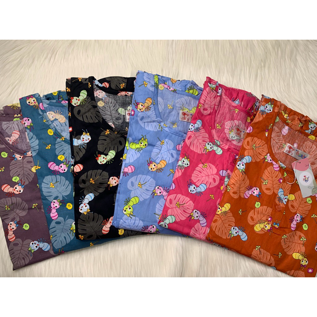 Sunly uk.24 cln pendek lengan pendek baju tidur sunly
