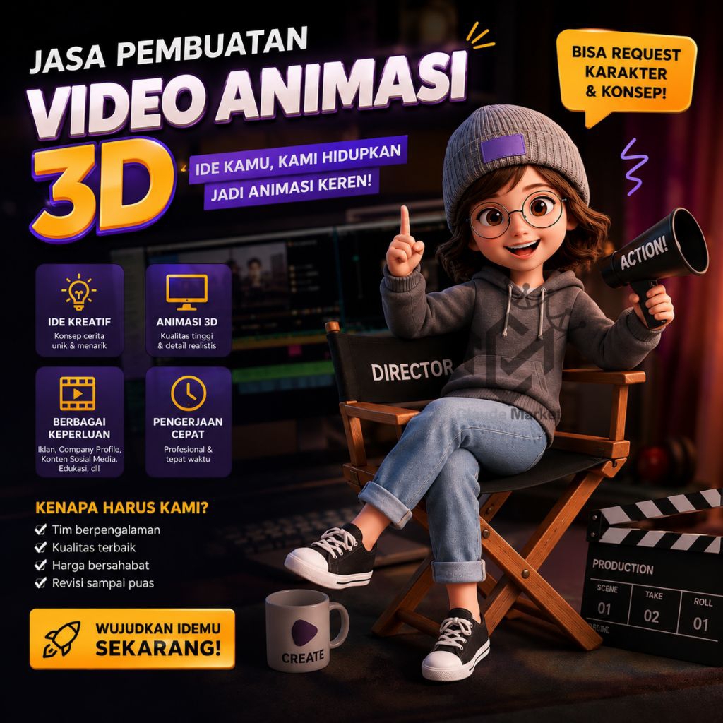 Jasa Pembuatan Video Animasi 3d