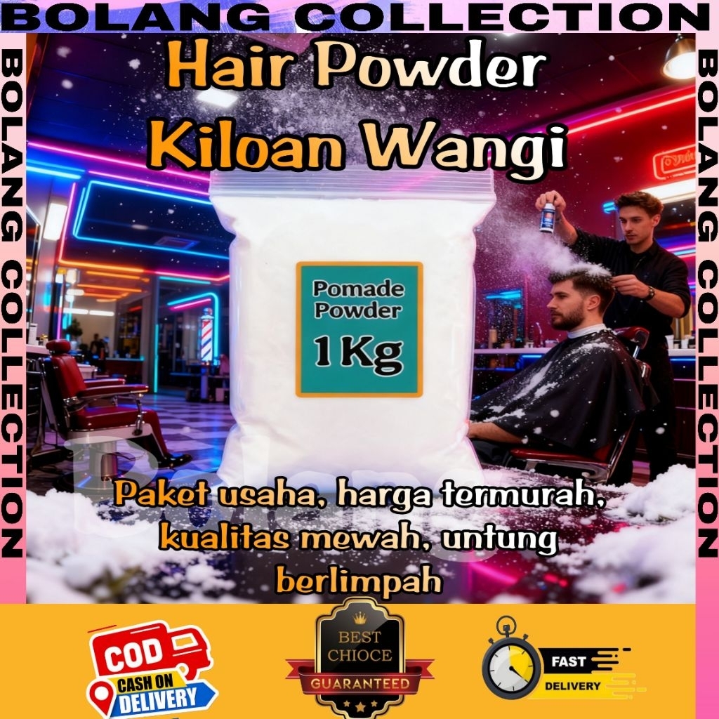 Hair Powder 1Kg / 500gr Hair Styling Pria Kekinian Best Seller Hair Powder 1Kg / 500gr Anti Keringat
