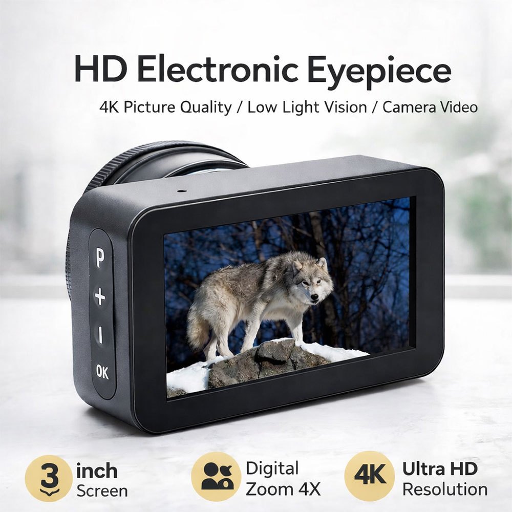 Ponbos Digital Eyepiece Telescope WiFi 4K 3 Inch Screen - NV009Y Kamera Teleskop & Mikroskop
